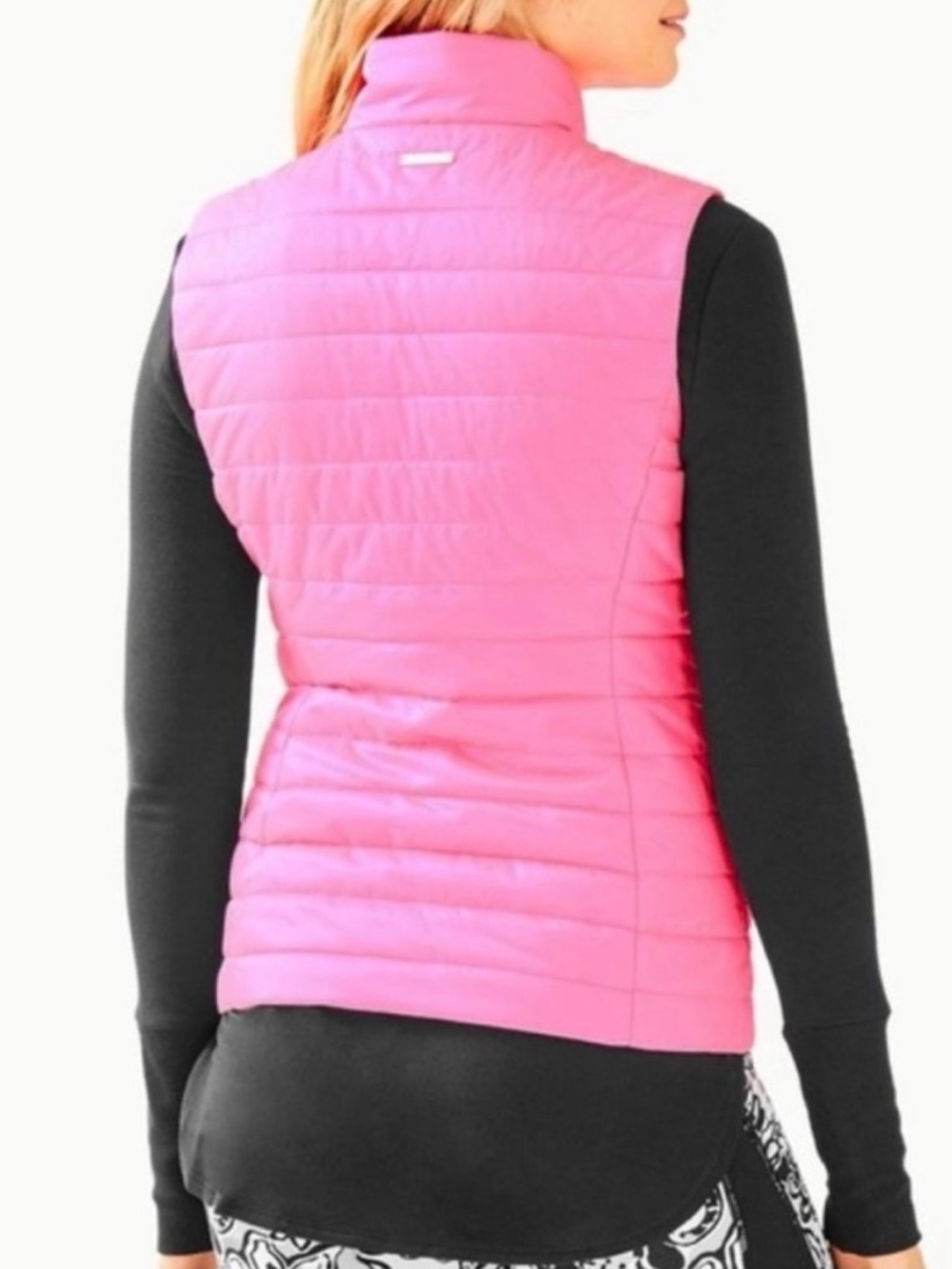 Lilly Pulitzer Elyn Puffer Vest Hangin With My Boo Print Size M Limited Edition - Picture 3 of 11